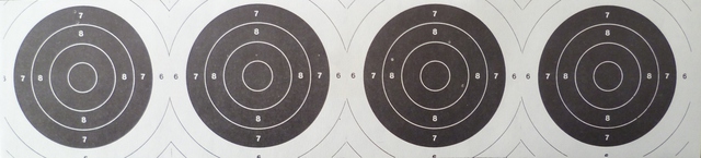 PNZ Air Pistol Target Paper Centers