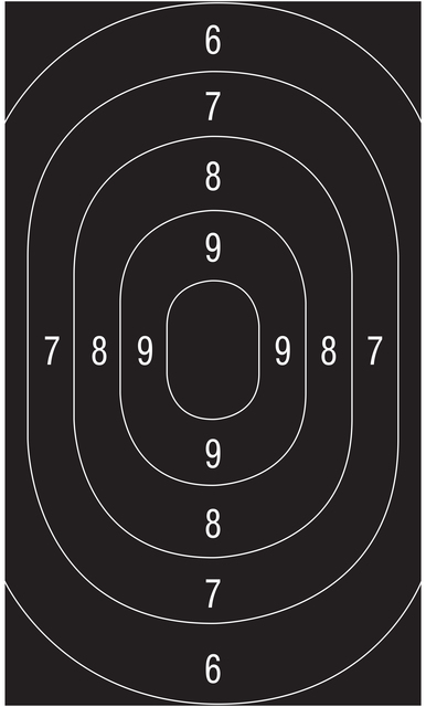 PNZ Service Match 25M HALF SIZE TARGETS